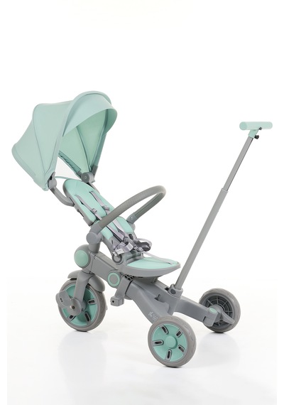 Flow 9in1 Smart Trike Çift Yönlü, Yatabilir, Katlanabilir, Denge Bisikleti Özellikli Bebek Ve Çocuk Bisikleti Mint Yeşili