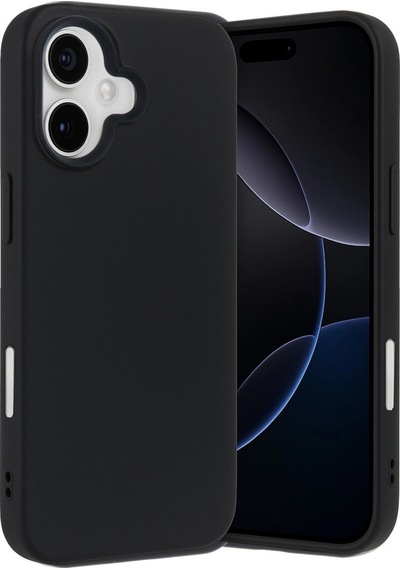 iPhone Uyumlu 17 Nano İçi Kadife Silikon - Siyah