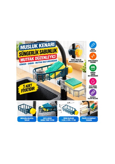 Musluk Kenarı Plastik Süngerlik Sabunluk Mutfak Düzenleyici Sünger Sabun Mutfak Organizeri Adet Fiyatıdır Çok Renkli