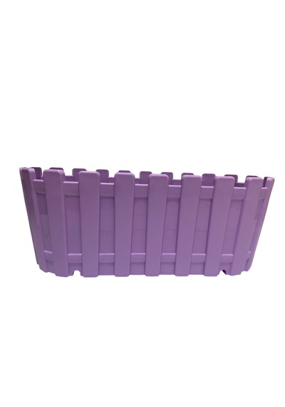 Saksı İç Ve Dış Mekana Ciceklik.uzunluk 26 Genişlik 10 Yukseklik 10.mor .plastik 1