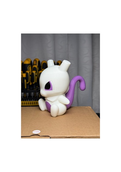 Pokemon Chibi Stili Mewtwo Masa Figürü 10cm Pokemon Koleksiyon İçin Figür / Oyuncak