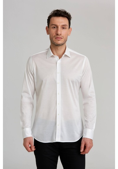 Bisse Platınıum Regular Fit Gömlek Beyaz Pltg014 D01 Beyaz