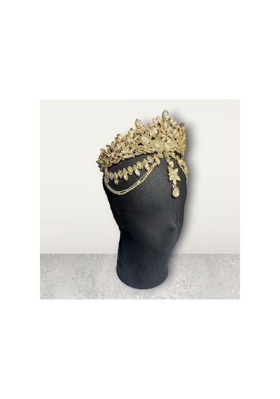 Valerıa Royale-alınlıklı Gelin,kına,nişan,söz,after,bride,party Taç Sarı - 916626562 Sarı