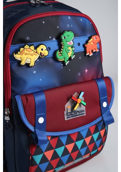Ççs Kids Premium Okul Çanta Seti 3'lü İlkokul Ortaokul Sırt Çantası Termal Beslenme Çantası Kalemlik Lacivert 51980