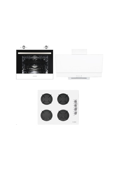 Alveus MFA 605 - GLS 640 - F17 PB Beyaz Ankastre Set