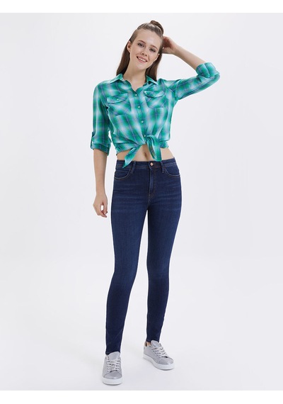 Loft Natalie Skinny Fit Kadın Pantolon Denim