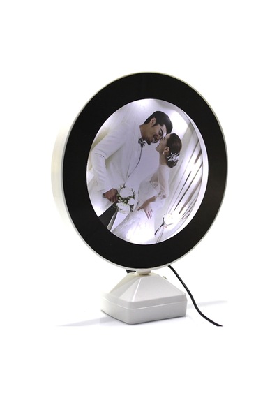 4 Adet Ledli Sihirli Ayna Çerçeveli Şarjlı Ve Pil İle Çalışan Makyaj Aynası 25x22 Cm, Magic Mirror, Led Mirror Sarı