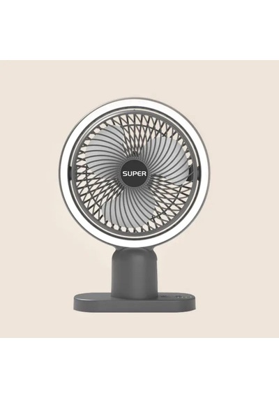 3 Kademeli Masaüstü Vantilatör Şarjlı Soğutucu Usb Fan Siyah