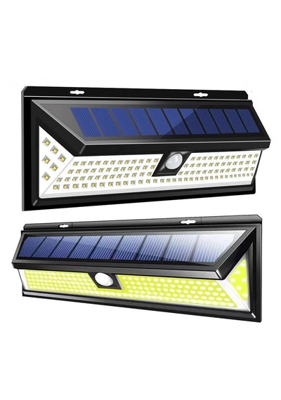 Solar 180 Led Güneş Enerjili Kumandalı 3 Modlu Duvar Lambası Hareket Sensörlü Su Geçirmez 1