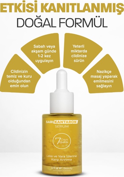 Uraw Cilt Tonu Eşitleyici ve Onarıcı Sarı Kantaron Serumu 30 ML