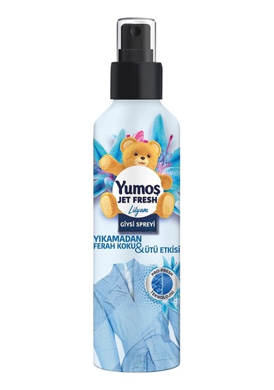 Yumoş Jet Fresh Giysi Spreyi 200 Ml Lilyum Ferahlık 2'li Ekonomik Paket - 2 Adet Tarı