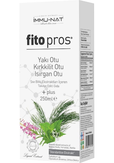 İmmunat Fito Pros Yakı Otu Kırkkilit Otu Isırgan Otu Sıvı Ekstraktı 250 ML