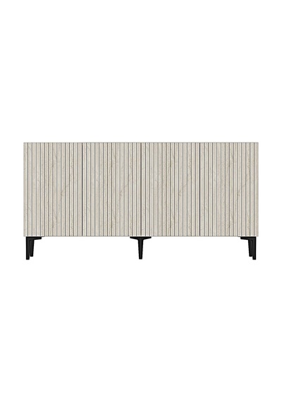 Ka1513bt Zeynep Konsol Ve Tv Sehpası Beyaz-traverten 150cm Beyaz - Traverten