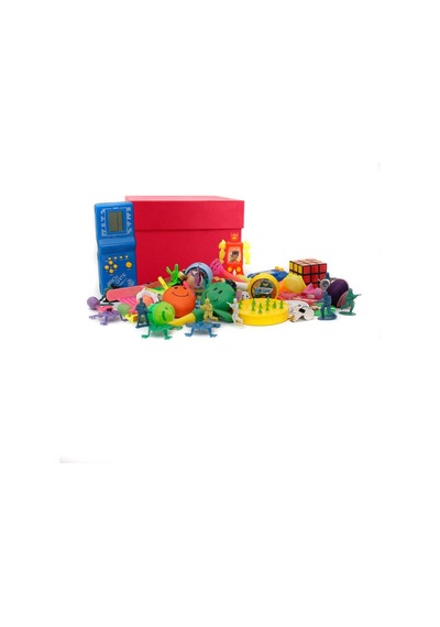 Kadınlar Günü Nostaljik Özel Kırmızı Oyuncak Kutusu Mavi Tetrisli (549300916)