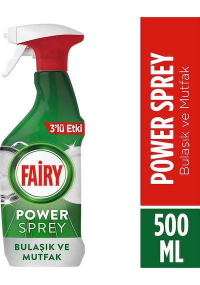 Fairy Power Sprey 3'ü 1 Arada Bulaşık ve Mutfak 500 ML