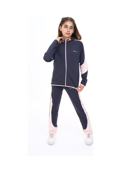 Toontoy Kids Toontoy Kız Çocuk Baskılı Eşofman Takım Füme