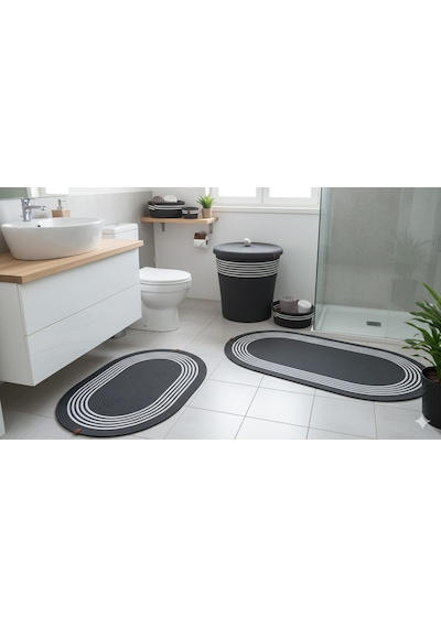 Banyo Takımı Beşli Antrasit Antrasit