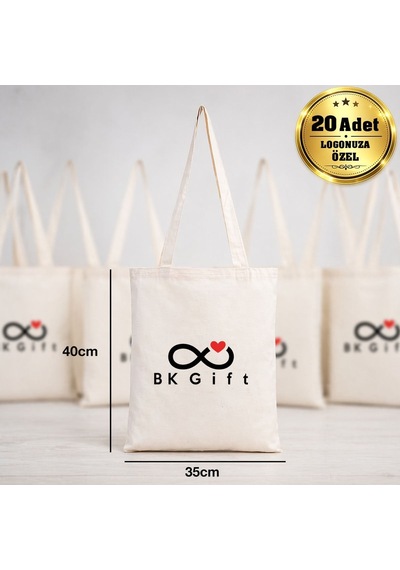 Logonuza Özel 20 Adet Ham Bez Çanta 35x40 Cm Promosyon Logo Baskılı Ham Bez Çanta Ham Renk