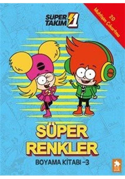 Süper 1 Takım Süper Renkler Boyama Kitabı 3