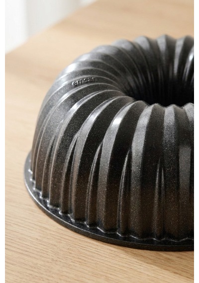 Emsan Black Shiny Stone Döküm Kek Kalıbı 22 Cm