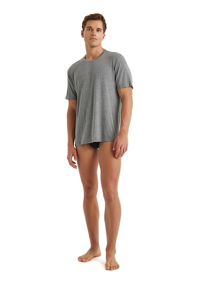 Blackspade Erkek T-shirt Silver 9306 - Gri Melanj