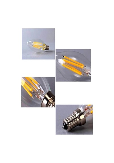 Osram 4w 40w E14 Rustik Dim Led Mum Ampul 2700k - Sarı Işık