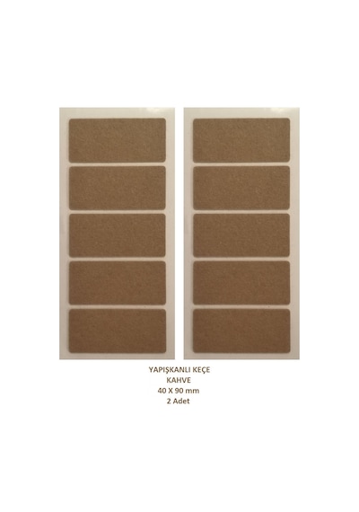 Zemin Koruyucu, 40x90 mm Keçe, Kahve (2 Adet)