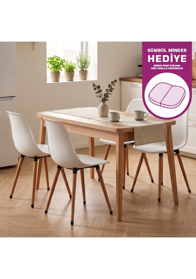 Vilinze Eames Sandalye Avanos Ahşap Mdf Açılır Mutfak Masası Takımı - 70x120+30 Cmtk-avanos-70120ak-nn-eames-nb Beyaz Vilinze Eames Sandalye Avanos Ahşap Mdf Açılır Mutfak Masası Takımı - 70x120+30 Cmtk-avanos-70120ak-nn-eames-nb Beyaz