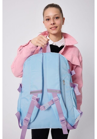 Forever Ayıcıklı Yüksek Kalite Sırt Çantası Fy-2206 Mavi Açık