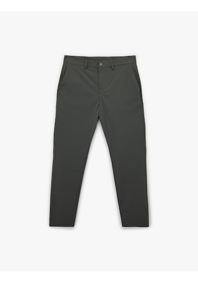 Koton Normal Bel Cepli Düğmeli Slim Fit Non Iron Esnek Kumaş Pantolon Antrasit 6sam40085hw