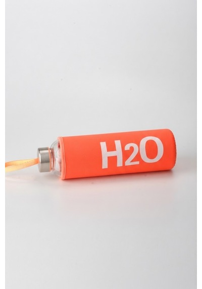 Tohana H2o Kılıflı Cam Matara 600 Ml Turuncu