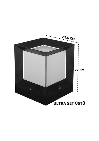 Ultra Set Üstü Bahçe Lambası Zita Dış Mekan Bahçe Aydınlatma Armatürü Ip54 E27 Duy Diğer