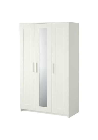 Ikea Beyaz Geniş Kapaklı Gardırop
