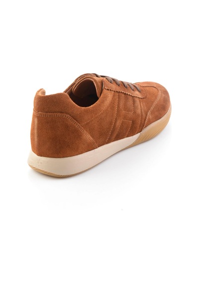 Bambi Taba Süet Hakiki Deri Kadın Sneaker K01756111102