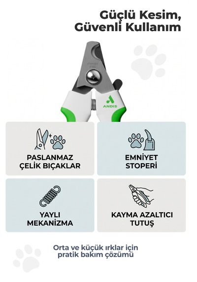 Andis Kedi Köpek Tırnak Makası Küçük Ve Orta Irk Köpek Ve Kediler İçin