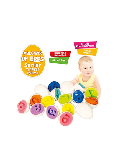 Circle Toys Yumurta Eşleştirme Sayılar 10'lu CIRCLE 113