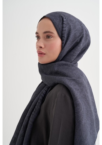 Carell Elenora Monogram Floş Şal Füme Çok Renkli