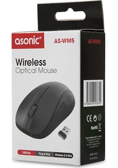 Asonic AS-WM5 Kablosuz Optik Mouse