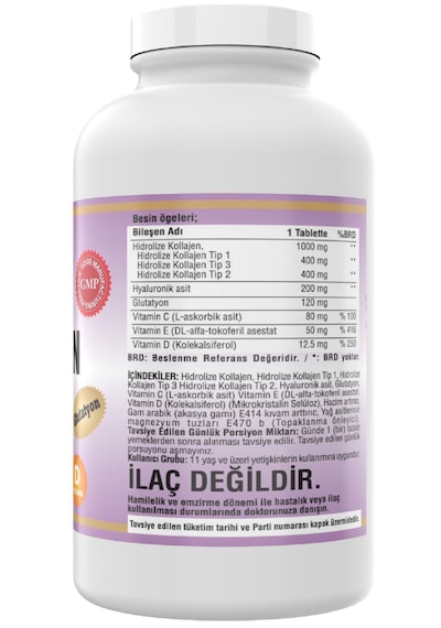 Ncs 300 Tablet Hidrolize Collagen Tip 1-2-3 Glutatyon Vitamin C