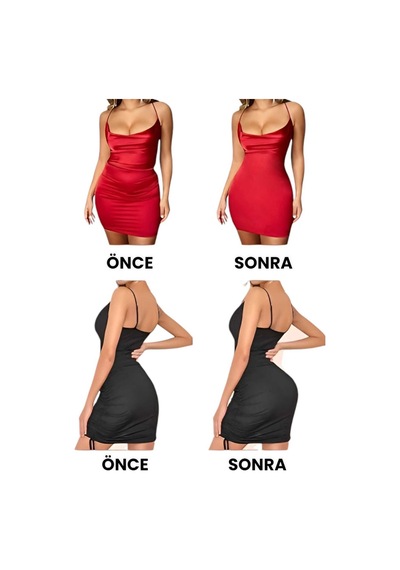 Uniquetrenders Kadın Toparlayıcı Dikişsiz Yüksek Bel Slip Korse 3'lü Set Ten Rengi