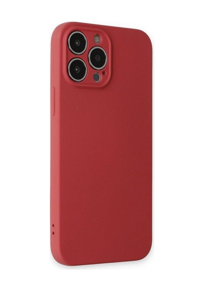 Apple, Uyumlu iPhone 13 Pro Kılıf Nano İçi Kadife Silikon - Kiremit