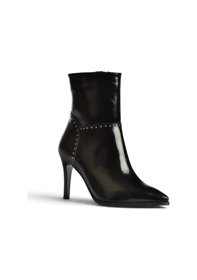 Fox Shoes Z260236260 Siyah Rustik İnce Topuklu Kadın Bot