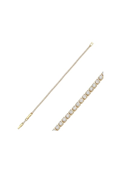 2mm Gold Su Yolu Bileklik Beyaz