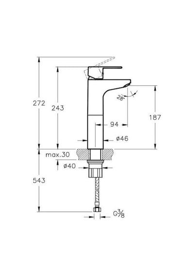 Artema Win S Yüksek Lavabo Bataryası A42586 A45254 Filtreli Ara Musluk 2'li Set