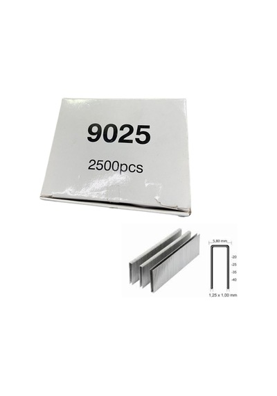 Raytel Zımba Teli, U Tipi, U Çivi, 25'lik, 5.8x25 Mm 1p 2500 Adet