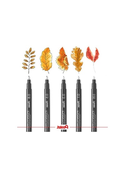 Fineliner Kalem, 0.8 Mm Uç İle Suya Dayanıklı Ve Solmaz