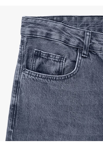 Koton Normal Bel Vintage Straight Fit Jean Pantolon İndigo Stone 6wam40186nd İndigo - Taş Koton Normal Bel Vintage Straight Fit Jean Pantolon İndigo Stone 6wam40186nd İndigo - Taş
