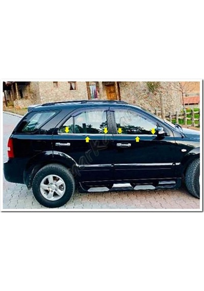 Woc Chrome Kia Sorento Krom Cam Çıtası 2002-2009 4 Parça  Paslanma
