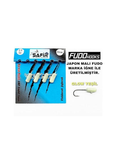 Safir Rocket Plus Uv Ve Glow Jig Head (Japon Fudo Iğne)