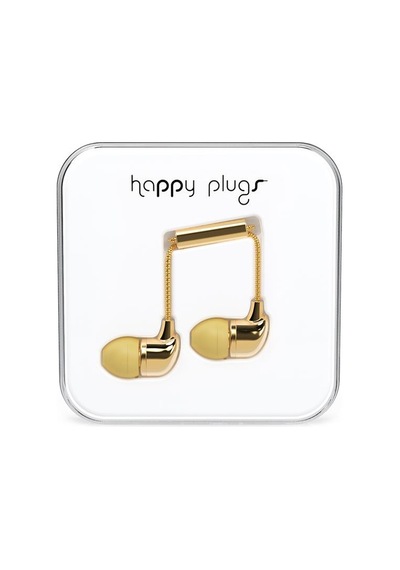 Happy Plugs Kulak içi Kulaklık Parlak Gold 7728